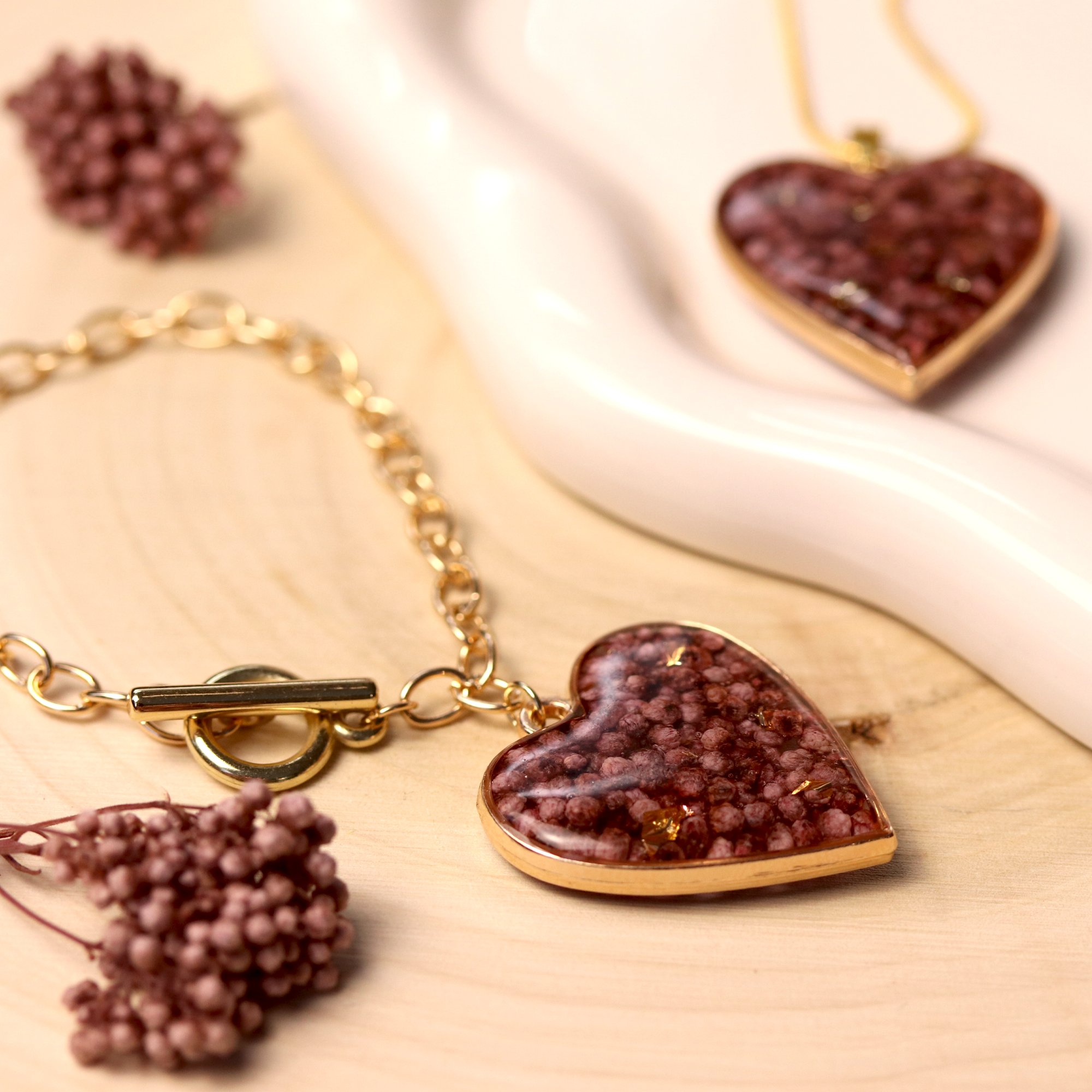 Rosé Amoré Limited Edition Heart-Shaped Pendant - Calico Unicorn