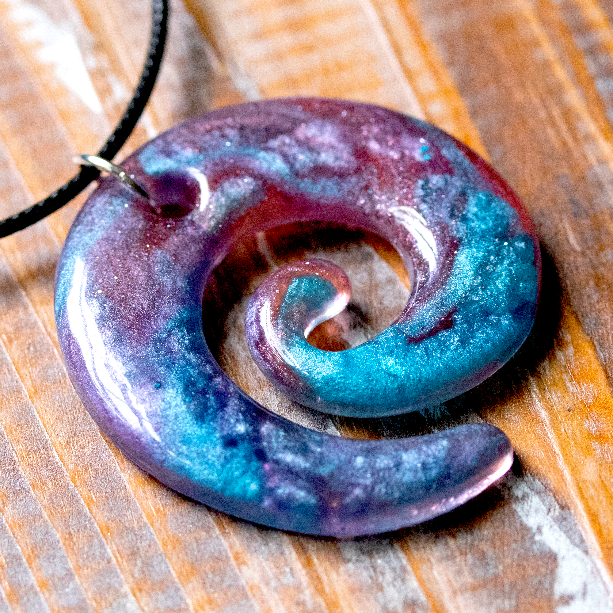 Shimmering Galaxies Spiral Pendant Set image 7