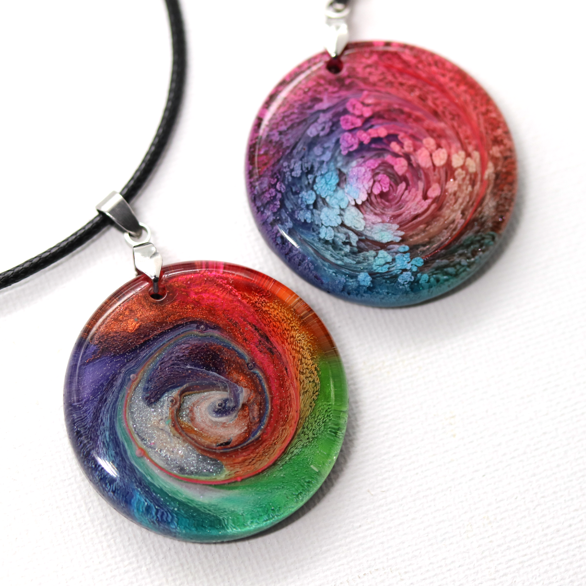 Rainbow Swirl Pendant - Your Choice image 2