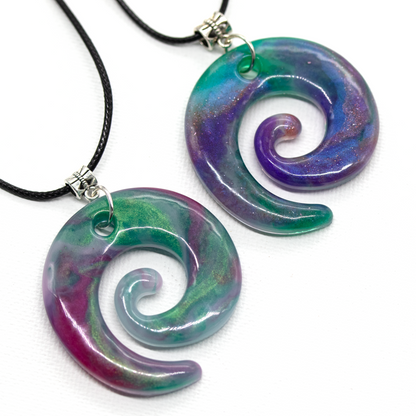 Northern Lights Spiral Pendant - Your Choice image 0