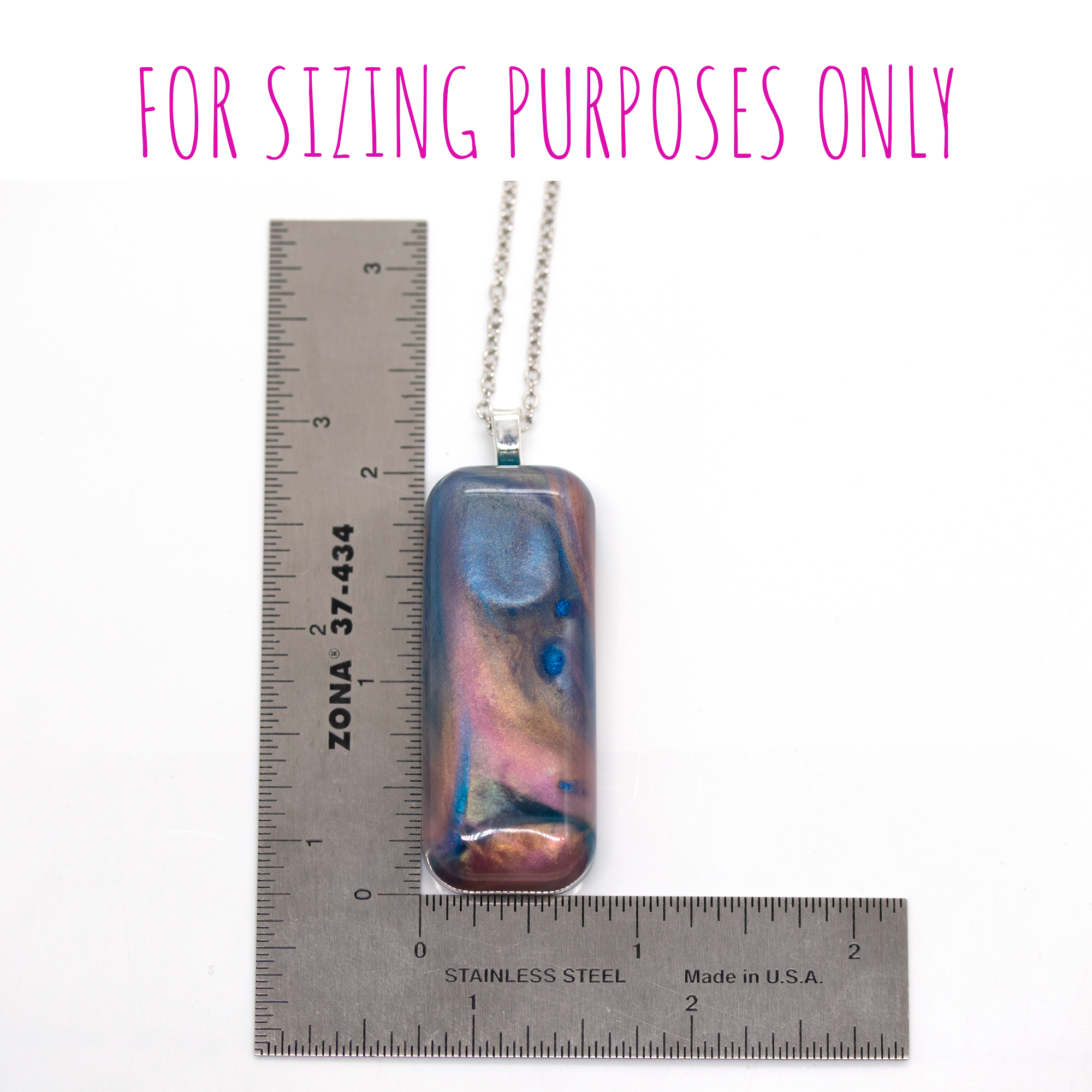 Pink + Blue Opal Worry Stone Pendant image 12