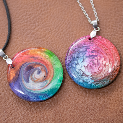 Rainbow Swirl Pendant - Your Choice image 1