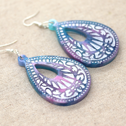 Big Boho Teardrop-Shaped Earrings image 5