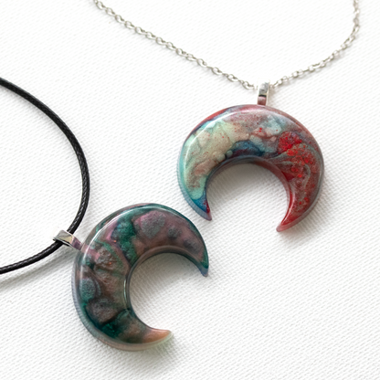 Masculine Bull Horn/Horizontal Crescent Moon Pendant Your Choice image 7