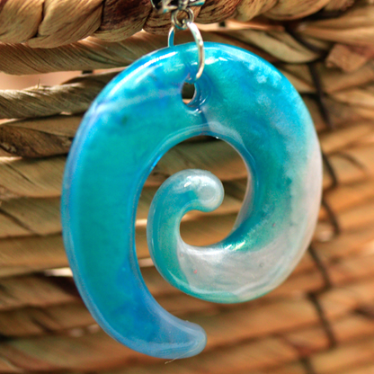 Pearly Ocean Spiral Pendant image 1