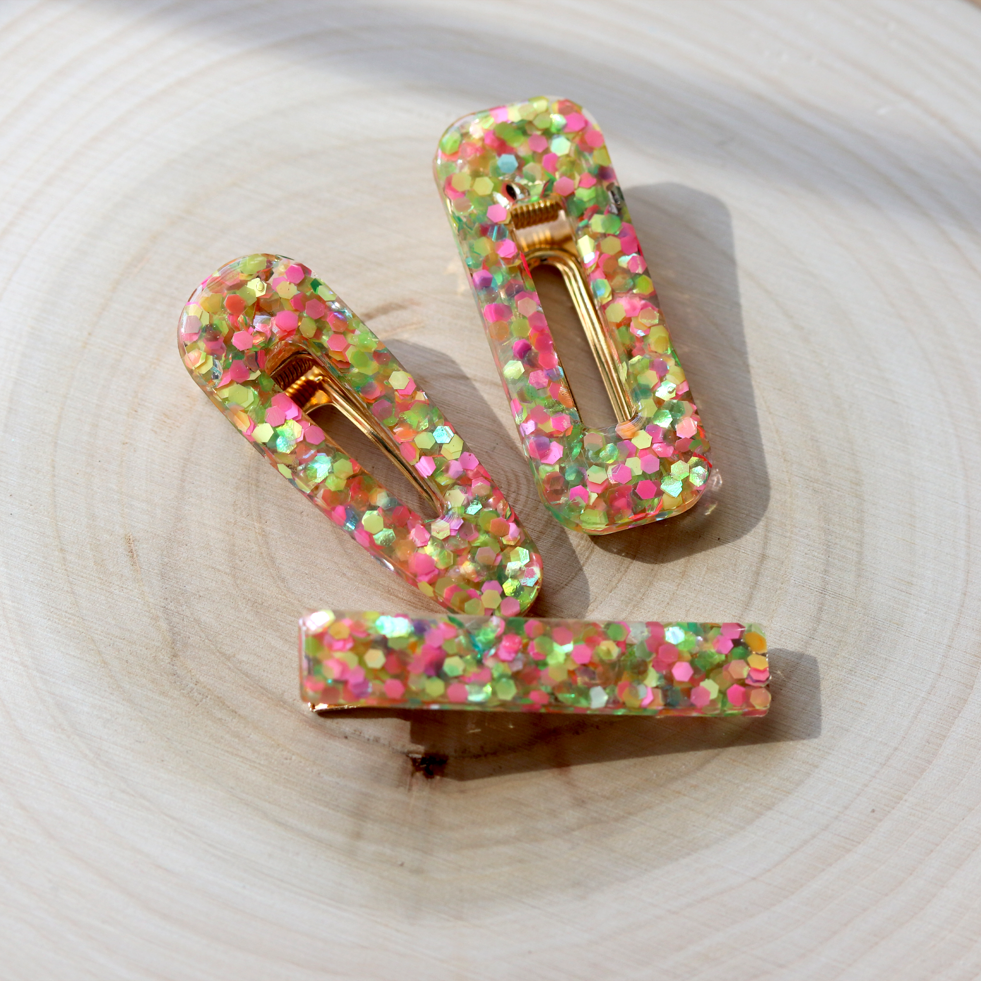 Birthday Party Confetti Barrette Set image 8