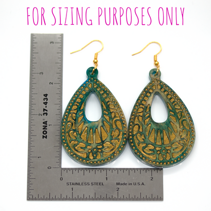 Big Boho Teardrop-Shaped Earrings image 8