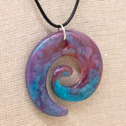 Shimmering Galaxies Spiral Pendant Set image 5