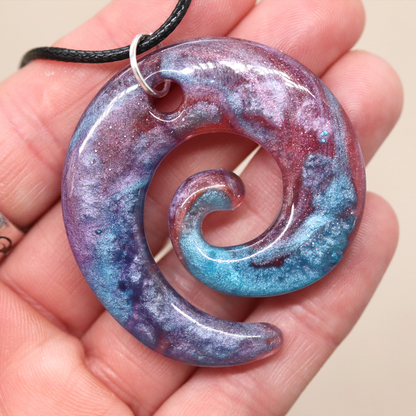 Shimmering Galaxies Spiral Pendant Set image 10