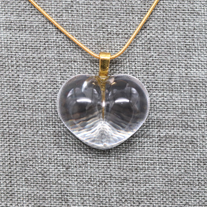 Simple Crystal-Clear Heart Pendant image 6