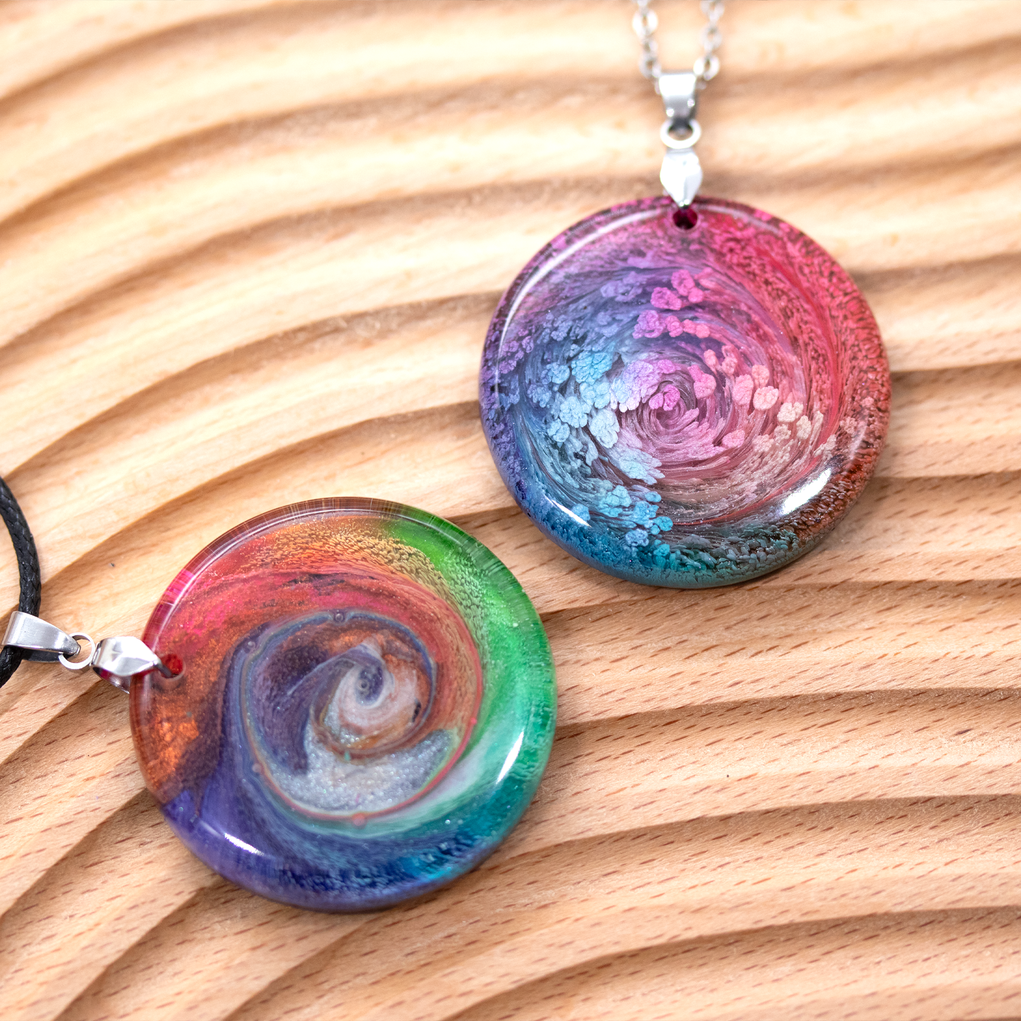 Rainbow Swirl Pendant - Your Choice image 0