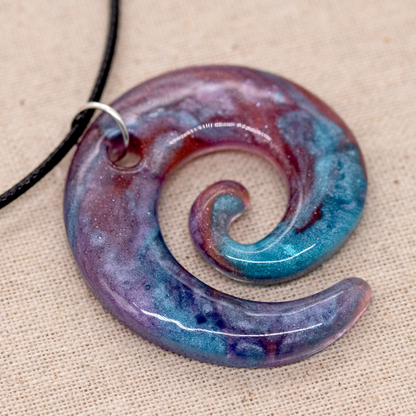 Shimmering Galaxies Spiral Pendant Set image 6