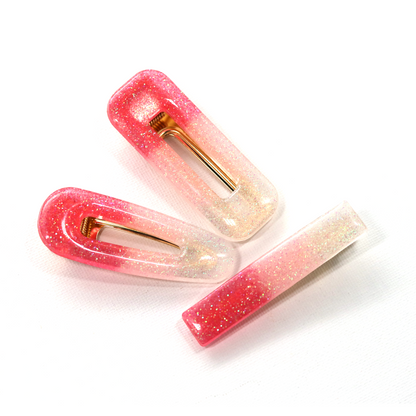 Barbie Pink Ombre Barrette Set image 3