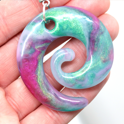 Northern Lights Spiral Pendant - Your Choice image 7