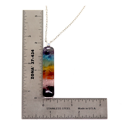 Chakra Rainbow Healing Crystal Bar Pendant image 8