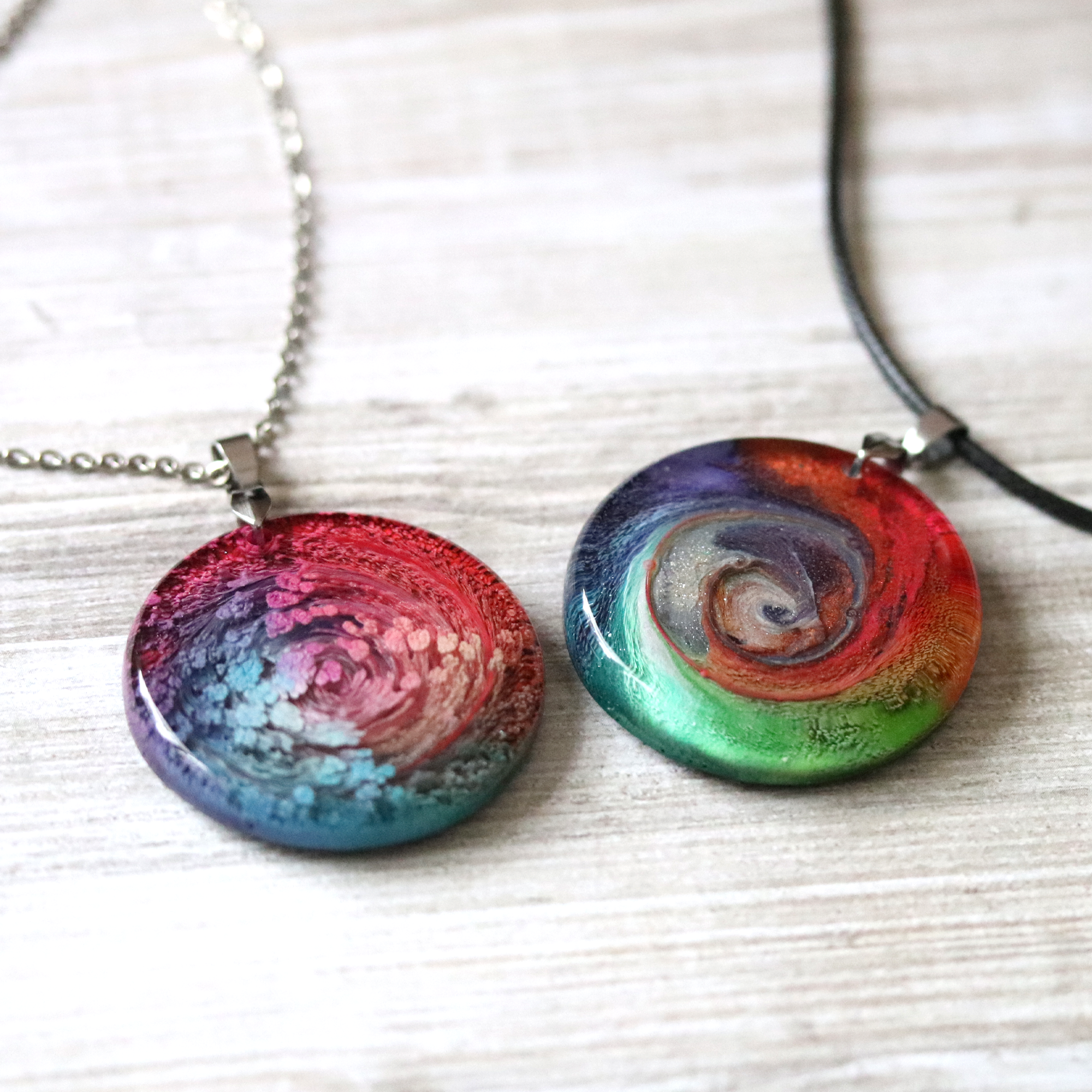 Rainbow Swirl Pendant - Your Choice image 4