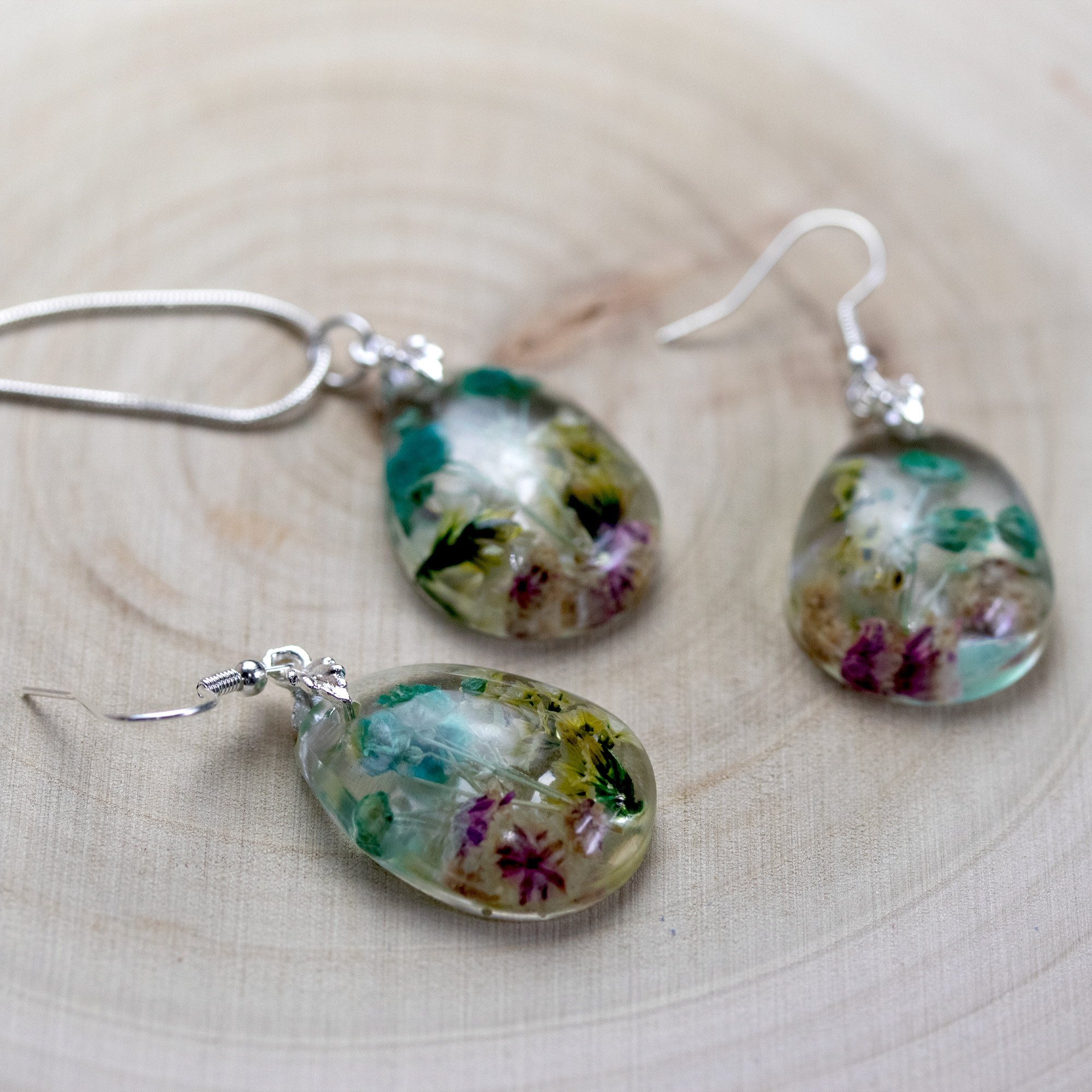 Teardrop Botanical Flower Earrings image 4