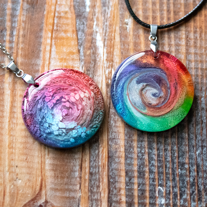 Rainbow Swirl Pendant - Your Choice image 3