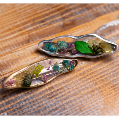 Botanical Flower Barrettes