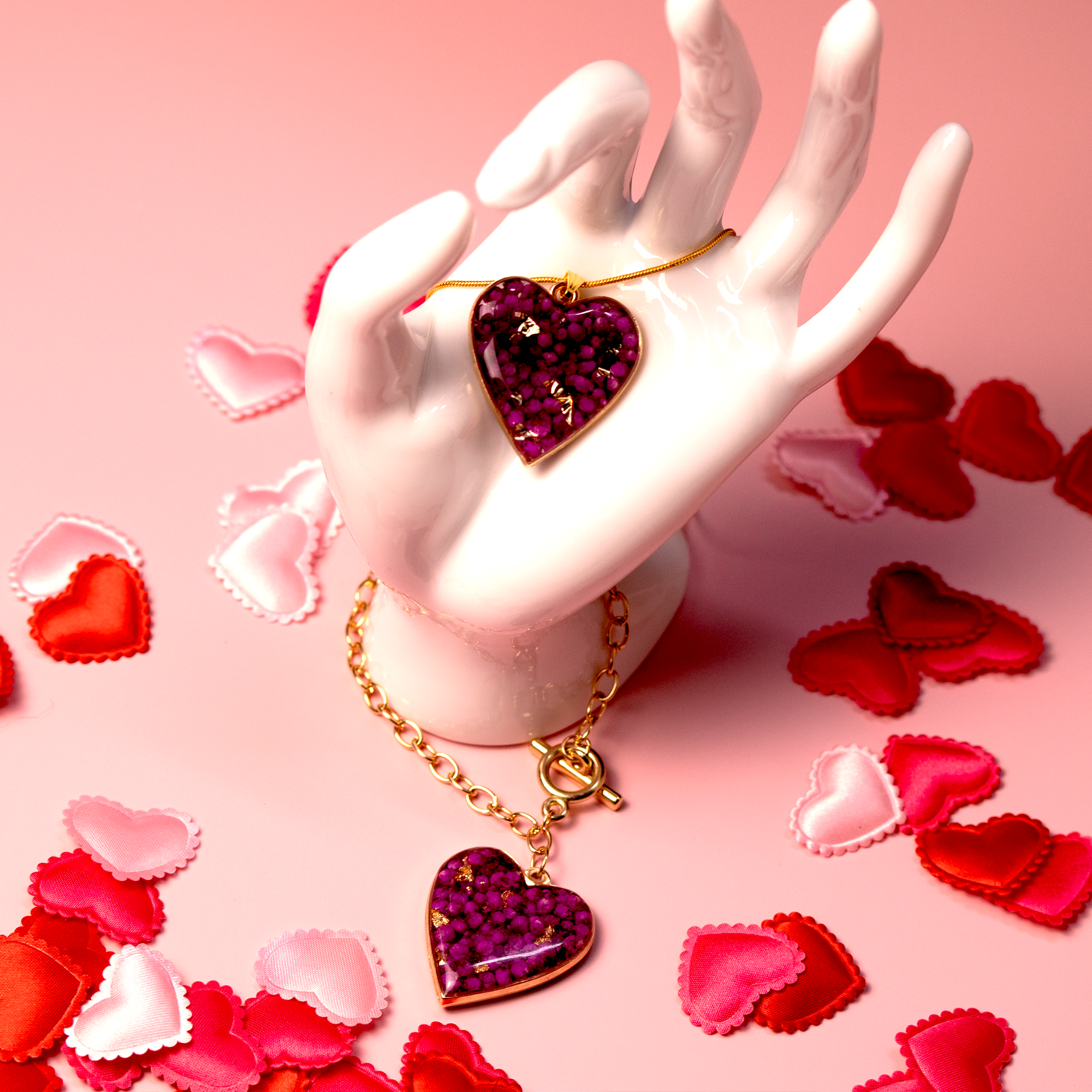 Rosé Amoré Limited Edition Heart-Shaped Pendant - Calico Unicorn