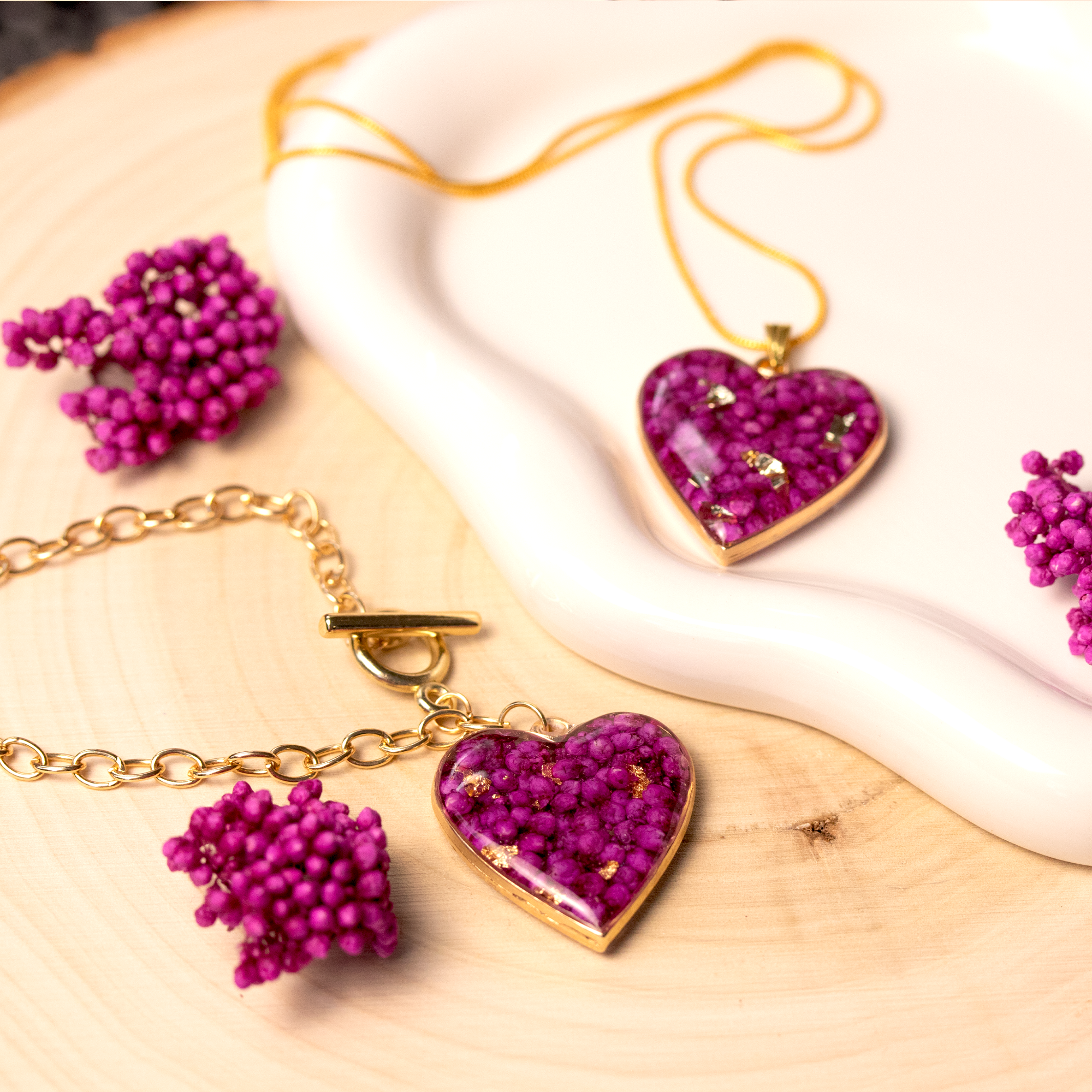 Rosé Amoré Limited Edition Heart-Shaped Pendant - Calico Unicorn