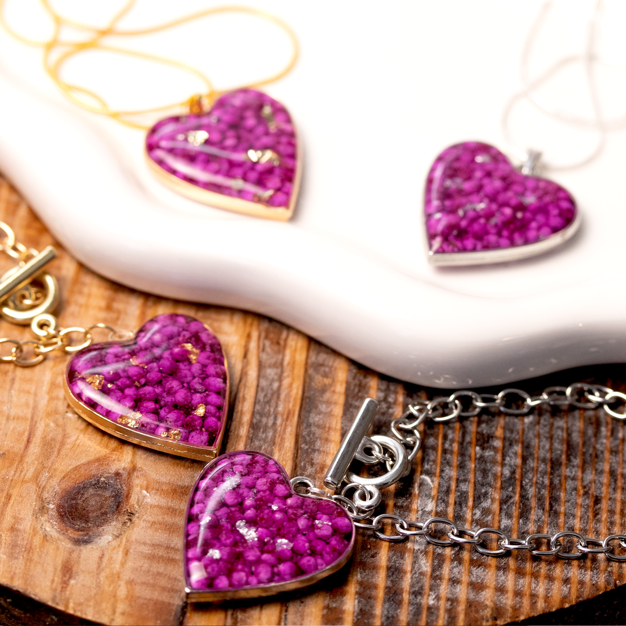 Rosé Amoré Limited Edition Heart-Shaped Pendant - Calico Unicorn