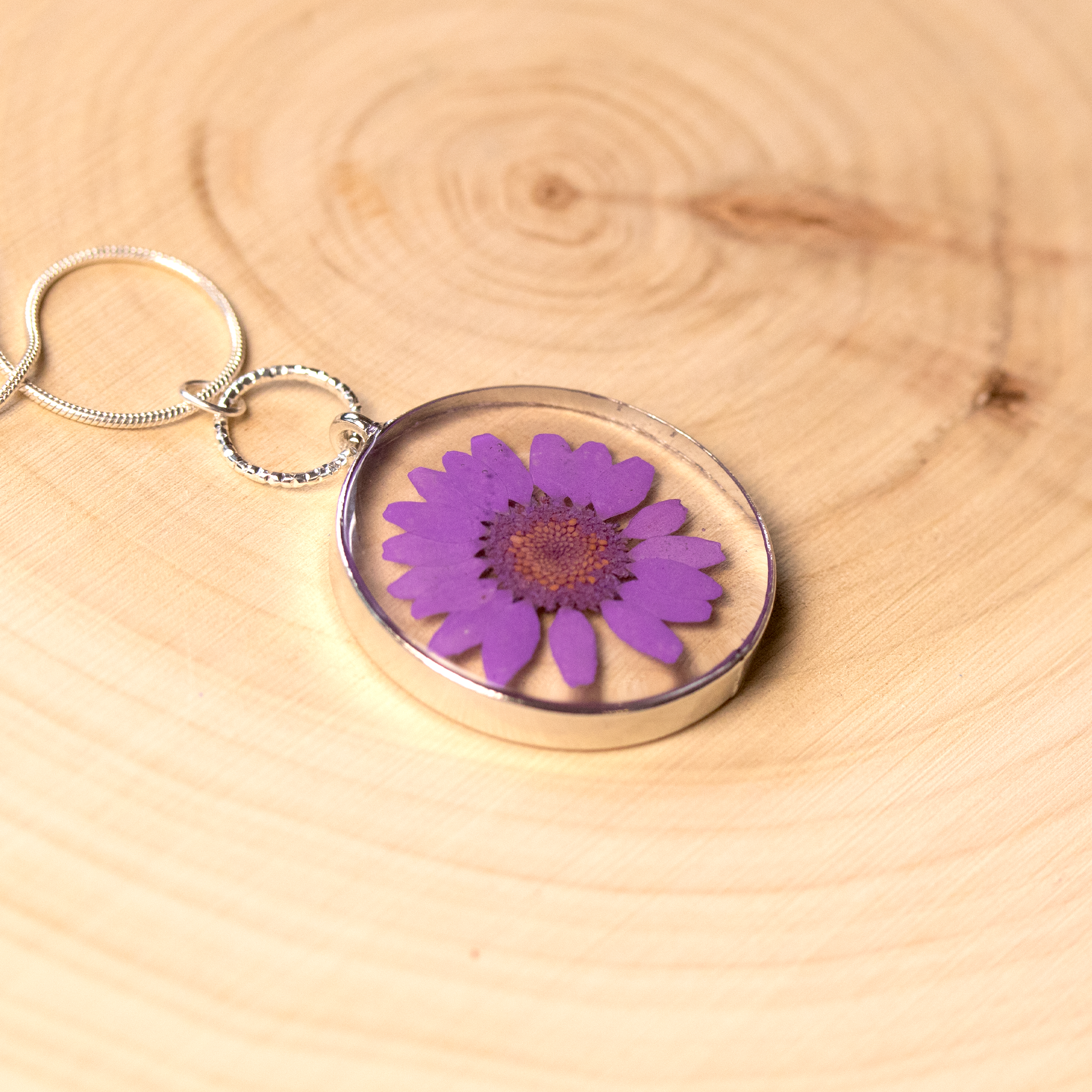 Colorful Daisy Pendant - Calico Unicorn