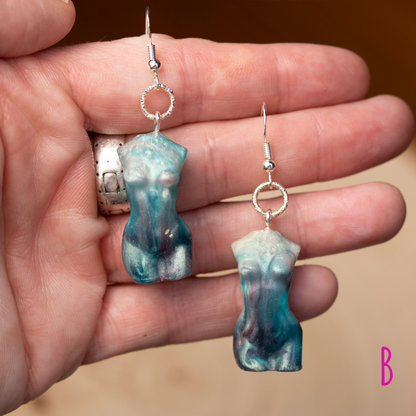 Goddess Torso-Shaped Earrings