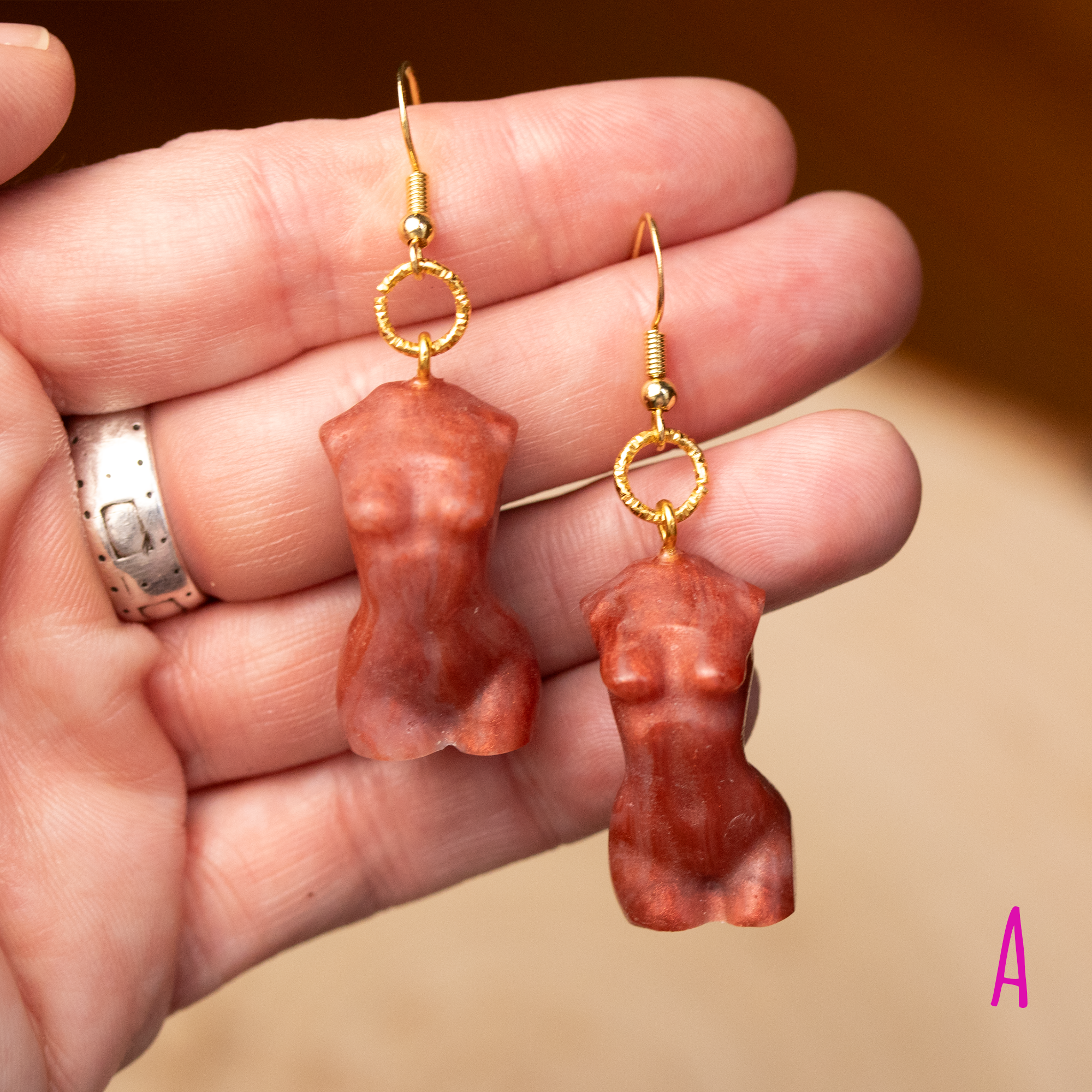 Goddess Torso-Shaped Earrings