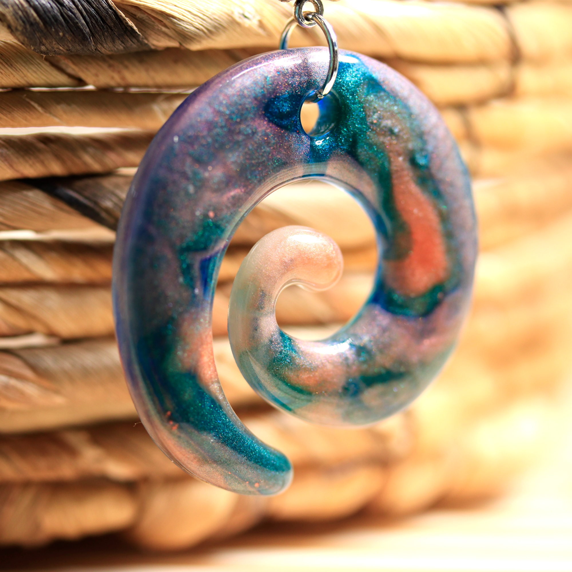 Earthy Jungle Spiral Pendant image 1