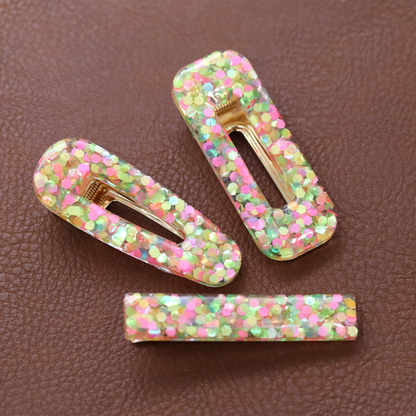 Birthday Party Confetti Barrette Set image 5