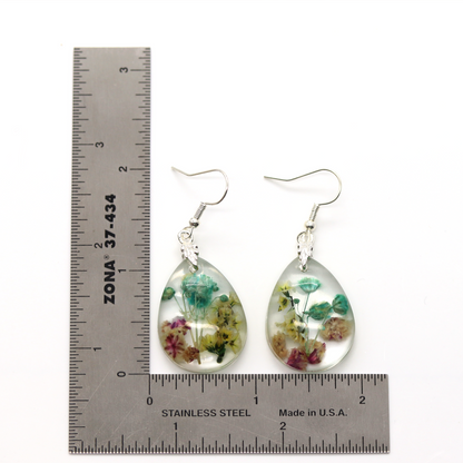 Teardrop Botanical Flower Earrings image 10