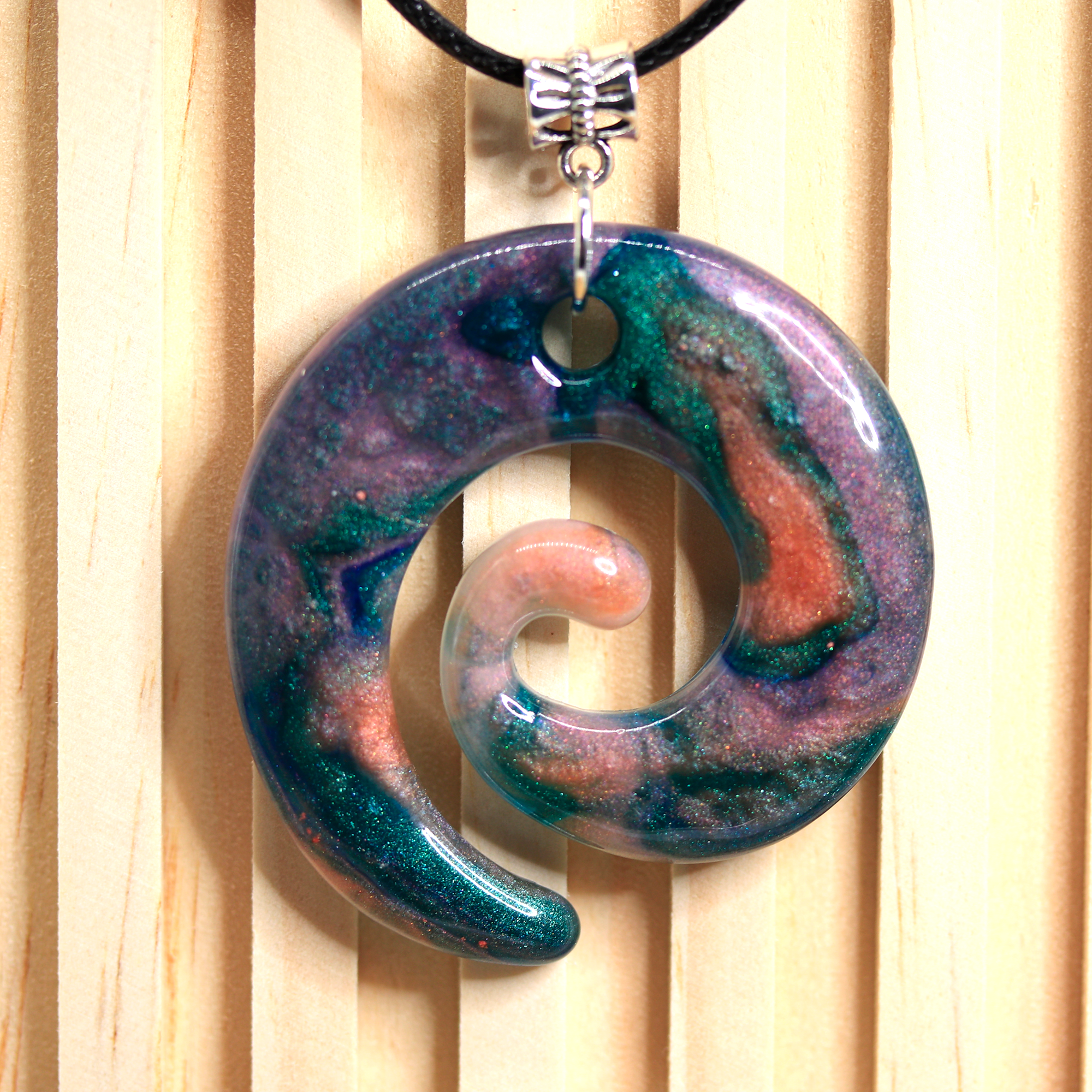 Earthy Jungle Spiral Pendant image 2