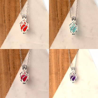 Dainty 10 Color Interchangeable Cage Pendant