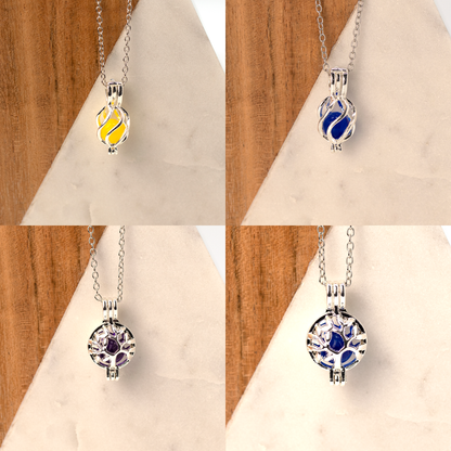 Dainty 10 Color Interchangeable Cage Pendant