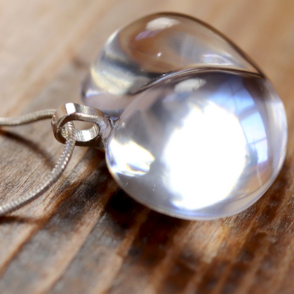 Simple Crystal-Clear Heart Pendant image 5