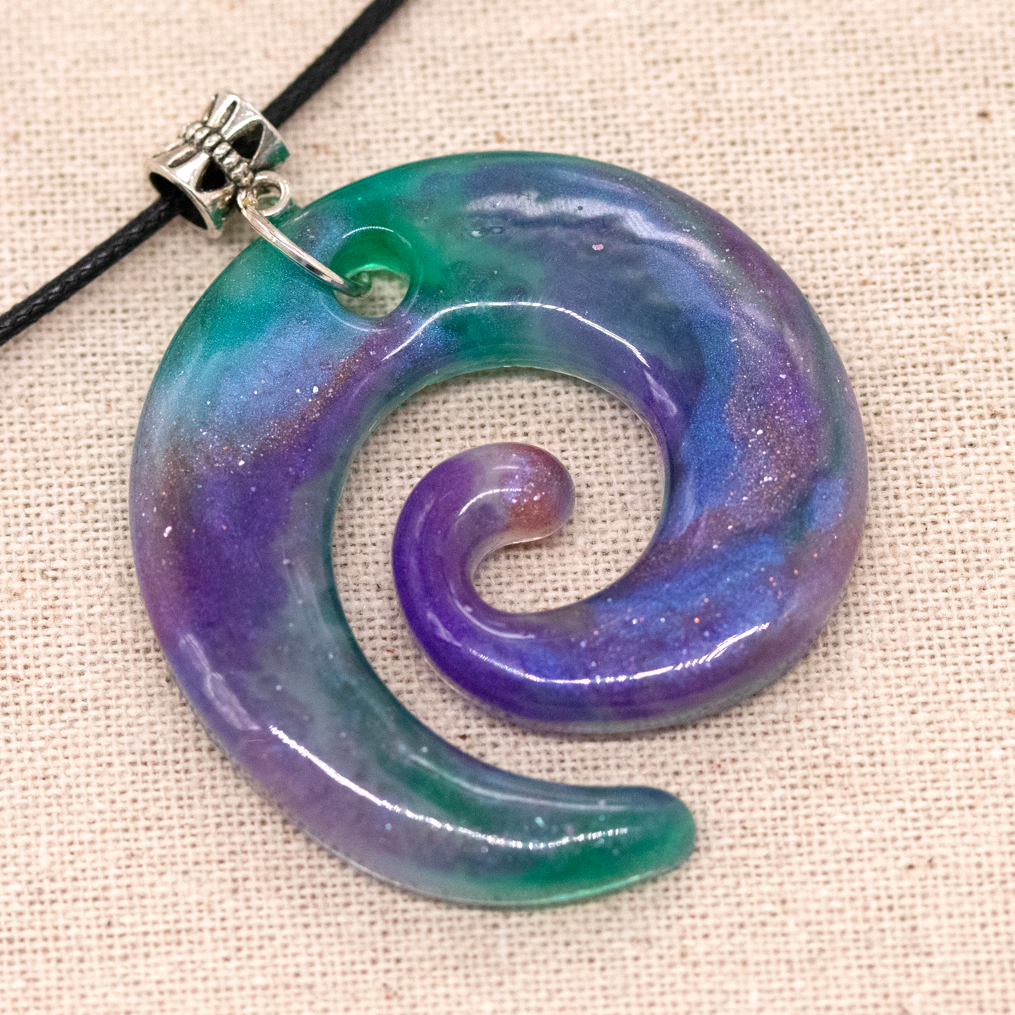 Northern Lights Spiral Pendant - Your Choice image 3