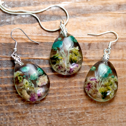 Teardrop Botanical Flower Earrings image 8