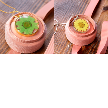 Round colored daisy pendants gold or silver finish 27.png